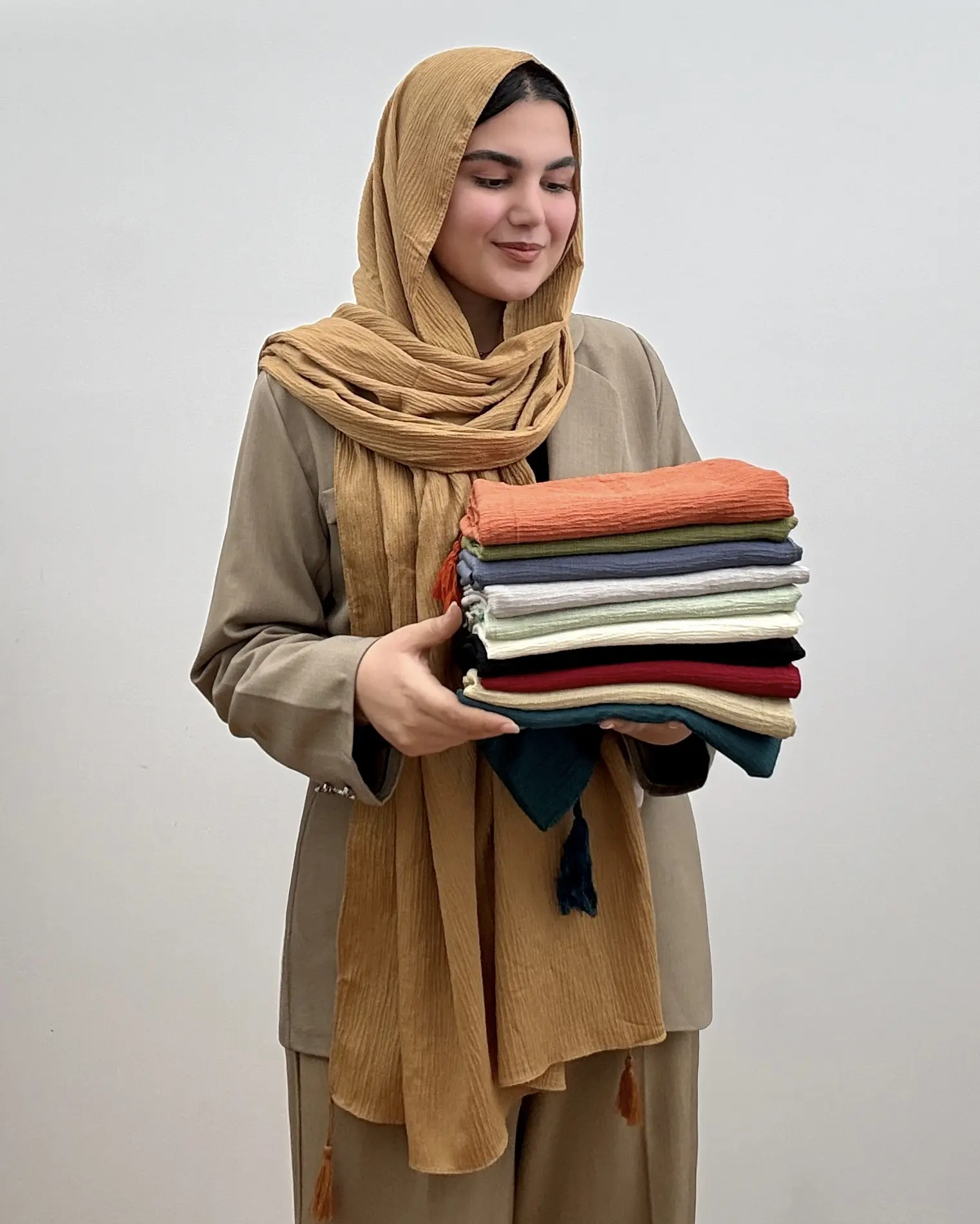 شال نخی دخترانه مدل دلینا